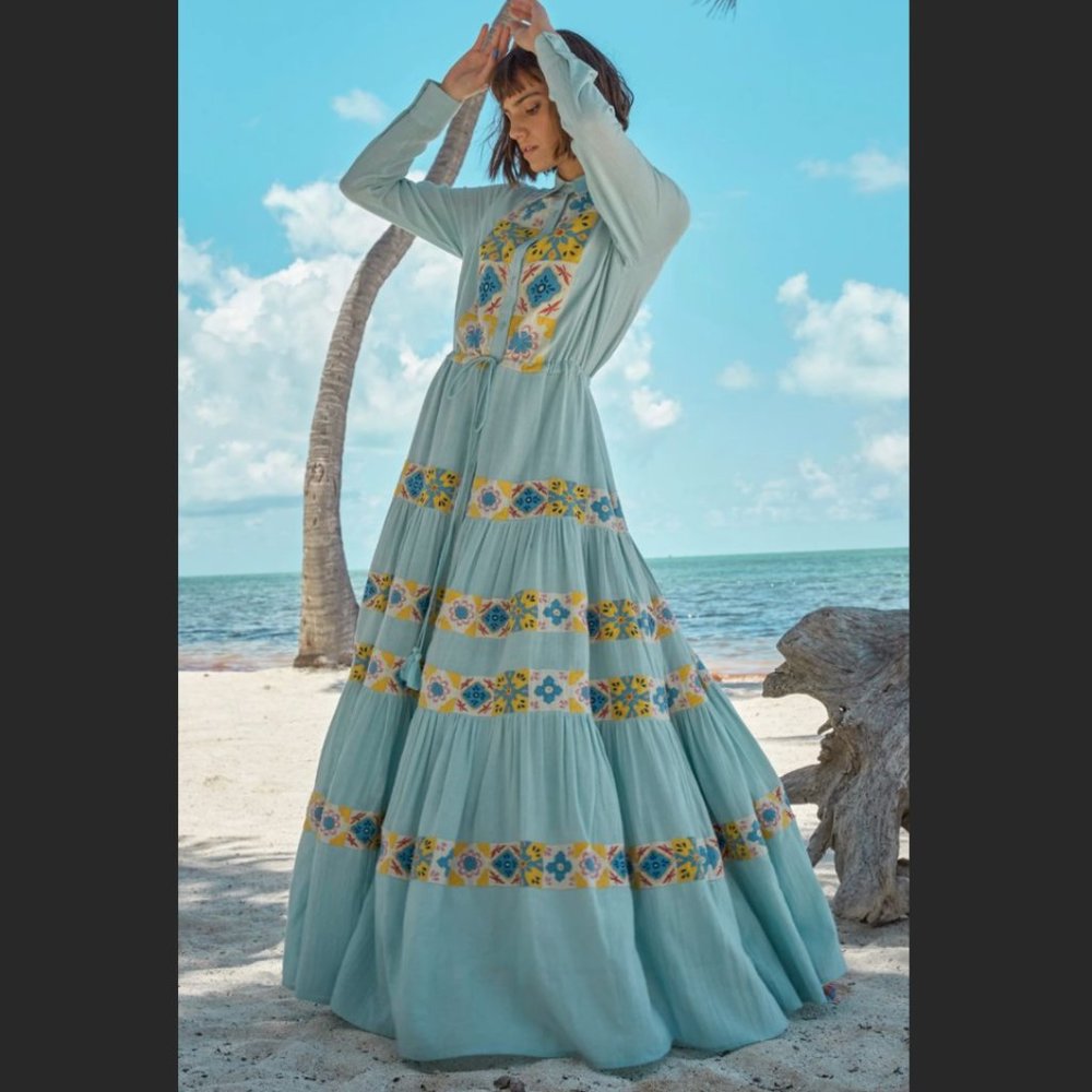 Carolina K Natalie Blue Dress